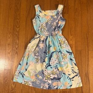 No Brand Blue Floral Womens Dress No Size